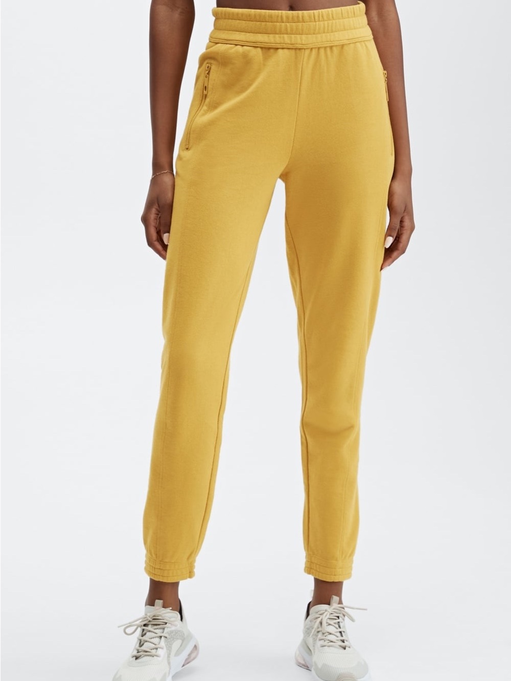 Fabletics Eco-Conscious Slim Sweatpant in Mustard
